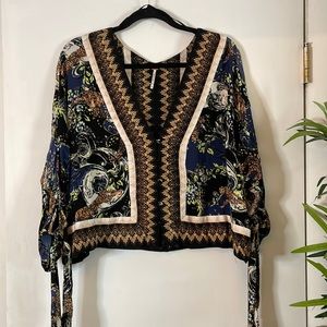 Free people cropped blouse